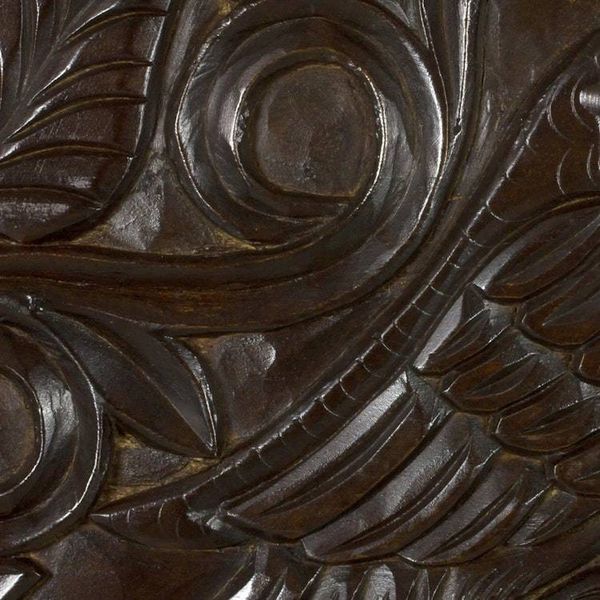 Alternate image for Artisan Crafted Wood Wall Panel with Parrot and Moon Motif Parrot