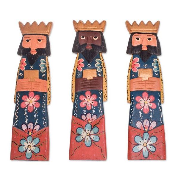 Alternate image for Pinewood Three Kings Wall Sculptures Set of 3, 13.5 in. We Three Kings