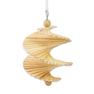 Alternate image for Handcrafted Wooden Helix Mobile With Hook From Guatemala Fresh Breezes