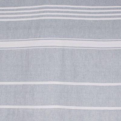 Alternate image for Striped Cotton Beach Towel in Celadon from Guatemala Fresh Relaxation in Celadon