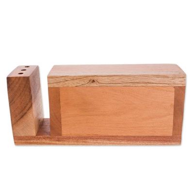 Alternate image for Handmade Cedar Wood Desk Organizer from Guatemala Order and Harmony