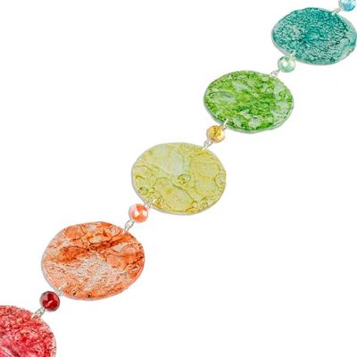 Alternate image for Chakra Themed Recycled CD Hanging Ornament Eco Chakra
