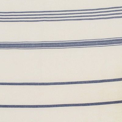 Alternate image for Cotton Beach Towel with Indigo Stripes Sweet Relaxation in Warm White