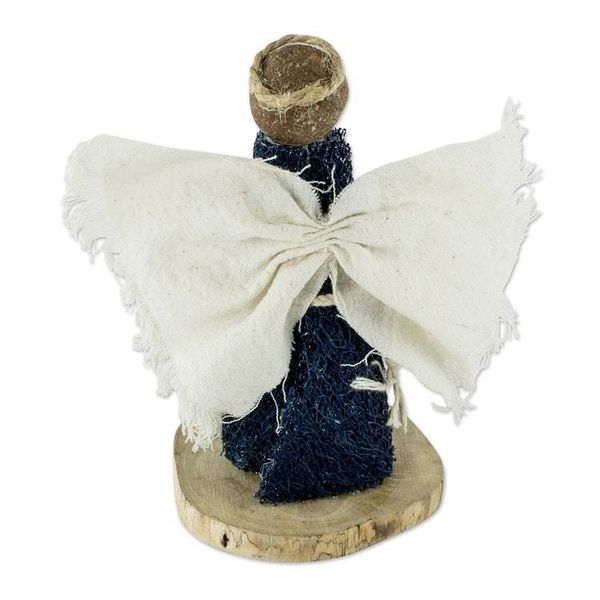 Alternate image for Central American Natural Fiber Angel Statuette Night Angel