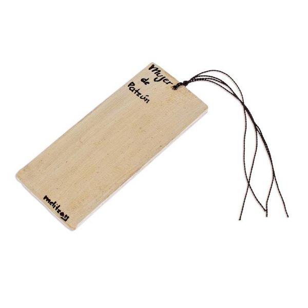 Alternate image for Artisan Crafted Wood Bookmark Patzunera