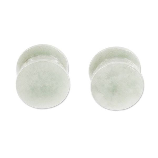 Alternate image for Natural Guatemalan Jade Ear Plugs Creative Force