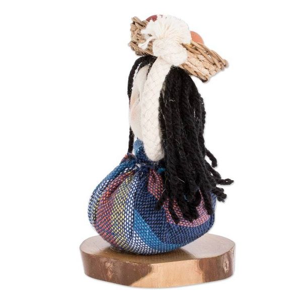 Alternate image for Salvadoran Decorative Collectible Doll Salvadoran Girl in Blue