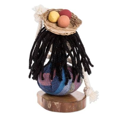 Alternate image for Salvadoran Decorative Collectible Doll Salvadoran Girl in Blue