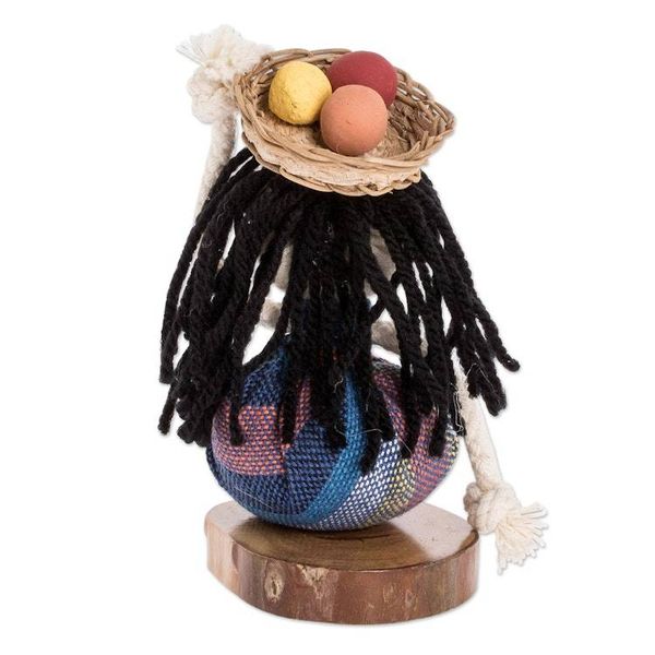 Alternate image for Salvadoran Decorative Collectible Doll Salvadoran Girl in Blue