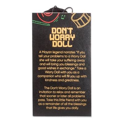 Alternate image for Set of 4 Handcrafted Cotton and Cibaque Men Worry Dolls Quietness