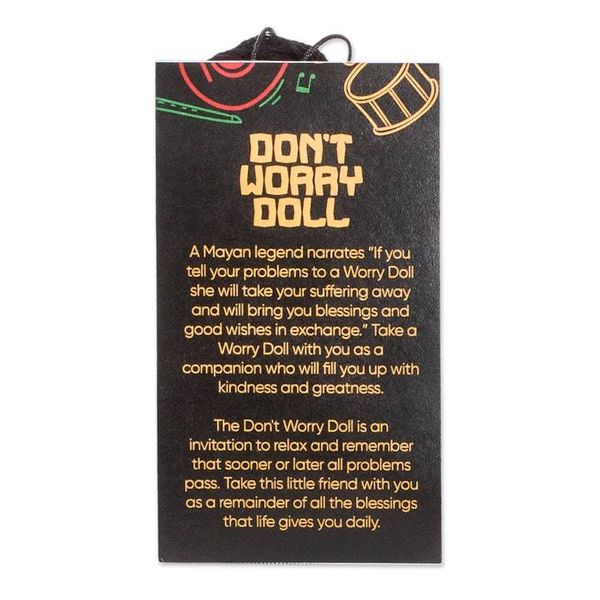 Alternate image for Set of 4 Handcrafted Cotton and Cibaque Men Worry Dolls Quietness