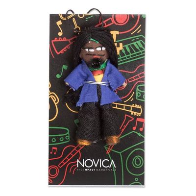 Alternate image for Cotton and Cibaque Man Worry Doll Handcrafted in Guatemala Quietness