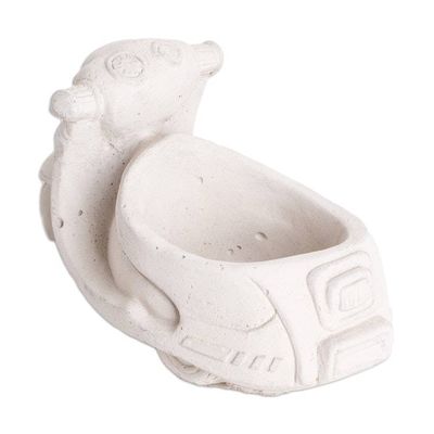 Alternate image for Handcrafted Whimsical Classic Scooter Cement Flower Pot Evergreen Scooter