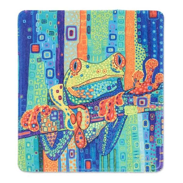 Alternate image for Printed Multicolor Rubber Mouse Pad with Frog Image Tropical Frog