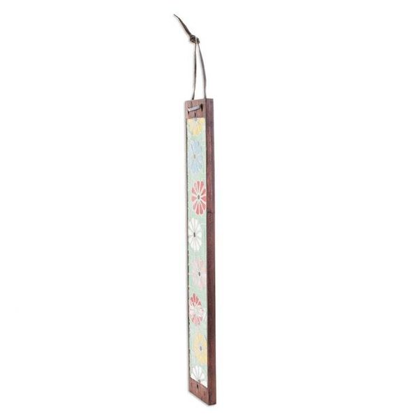 Alternate image for Handmade Glass Floral Mosaic Incense Holder in Bright Hues Floral Morning