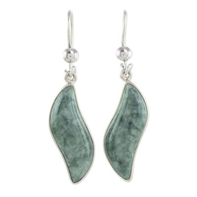 Alternate image for Jade Silver Earrings Necklace and Bracelet Curated Gift Set Green Glam
