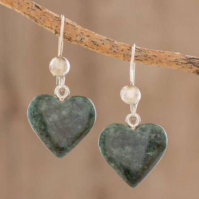 Alternate image for 3-Piece Heart-Themed Jade Silver Curated Jewelry Gift Set Heart Connection