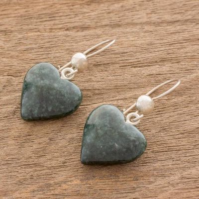 Alternate image for 3-Piece Heart-Themed Jade Silver Curated Jewelry Gift Set Heart Connection