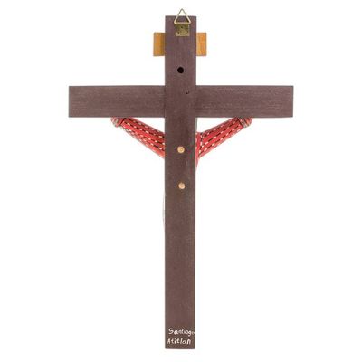 Alternate image for Hand-Painted Wood Wall Cross from Guatemala Christs Sacrifice