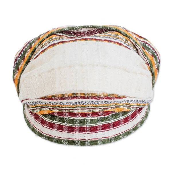 Alternate image for Multicolored Cotton Headband Hand-Woven in Guatemala Desert