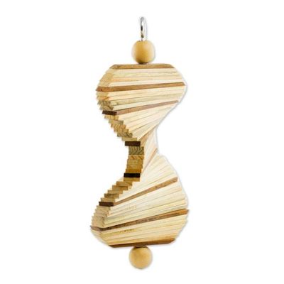 Alternate image for Handcrafted Wood Mobile with Adjustable Shapes Tranquil Moments
