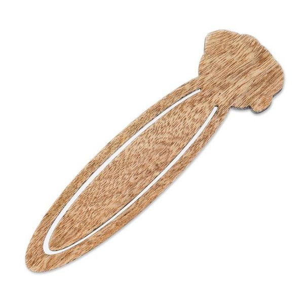 Alternate image for Handcrafted Recycled Teak Floral Rose Theme Bookmark Blossoming Rose