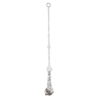 Alternate image for Crystal and Glass Beaded Suncatcher with Peace Pendant Love and Justice