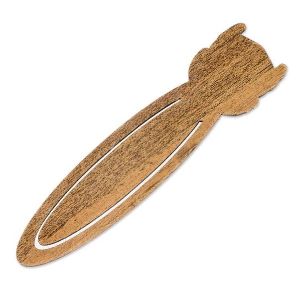 Alternate image for Handcrafted Recycled Teak Wise Owl Theme Bookmark Wisdom of the Owl