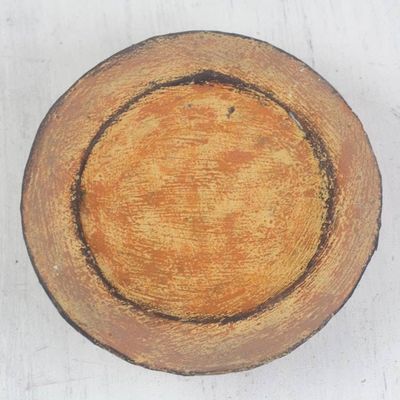 Alternate image for Hand Crafted Aged Ceramic Catchall For Decorative Use Only Brown Ewe Agbah
