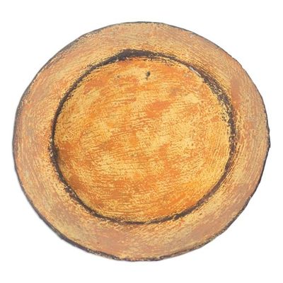 Alternate image for Hand Crafted Aged Ceramic Catchall For Decorative Use Only Brown Ewe Agbah