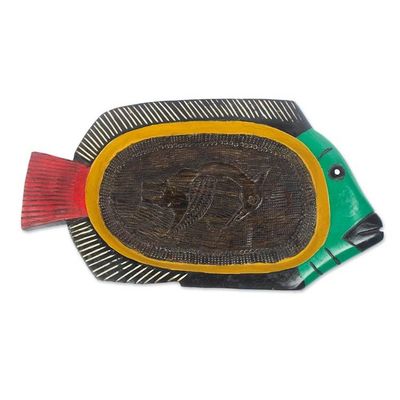 Alternate image for Decorative Sese Wood Fish Tray Fish Food