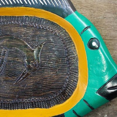 Alternate image for Decorative Sese Wood Fish Tray Fish Food