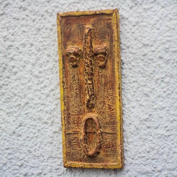 Alternate image for Rustic Sese Wood Portrait Relief Panel from Ghana Fine Face
