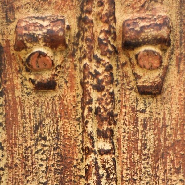Alternate image for Rustic Sese Wood Portrait Relief Panel from Ghana Fine Face