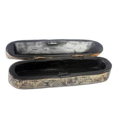 Alternate image for Wood Decorative Box Shaped Like an African Mask African Pride