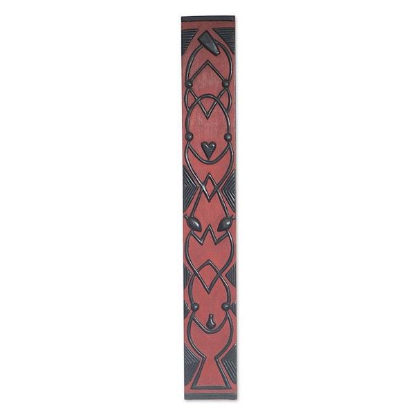 Alternate image for Dogon Board-Like Mahogany Relief Panel Handmade in Ghana Family Dogon Board