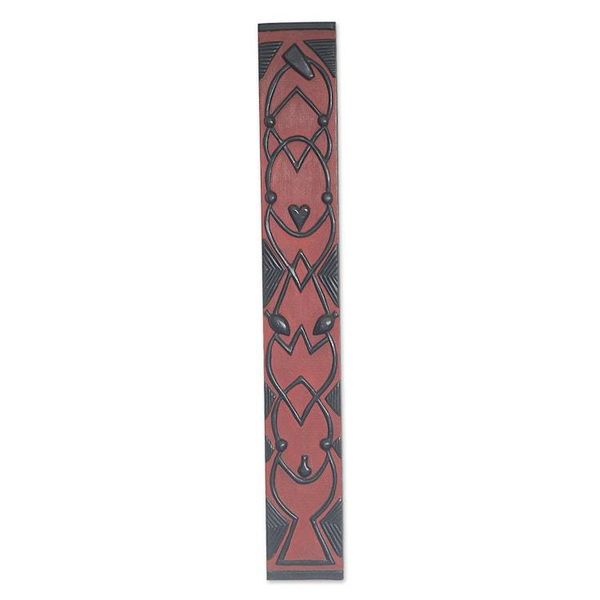 Alternate image for Dogon Board-Like Mahogany Relief Panel Handmade in Ghana Family Dogon Board