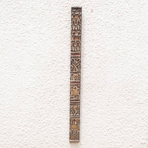 Alternate image for Ghanaian Dogon Board-Like Mahogany Wall Relief Panel Atsula Dogon Board