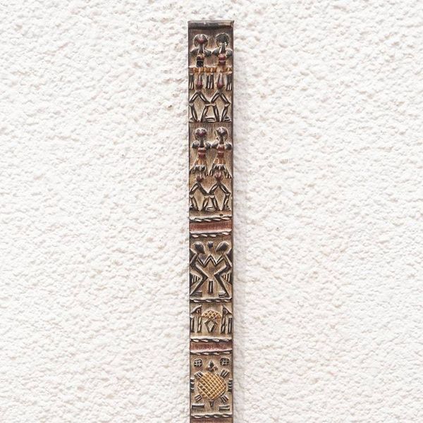 Alternate image for Ghanaian Dogon Board-Like Mahogany Wall Relief Panel Atsula Dogon Board