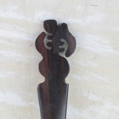 Alternate image for Ebony Wood Gye Nyame Letter Opener from Ghana Gye Nyame Helper