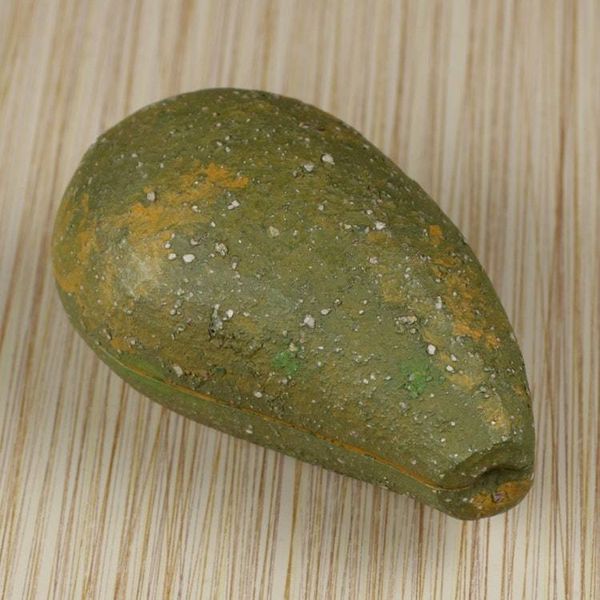 Alternate image for Hand Carved Green Avocado Shaped Wood Box from Ghana Rustic Avocado
