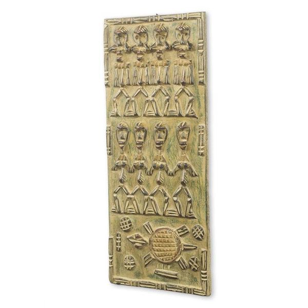 Alternate image for Unique Hand Crafted African Calabash Relief Panel Balase Dogon Board