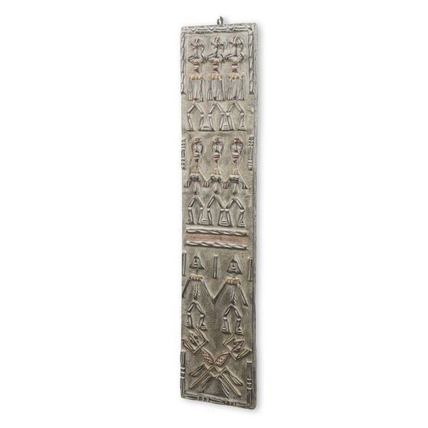 Alternate image for Handcrafted Calabash and Wood Wall Relief Panel from Ghana Kandem Dogon Board
