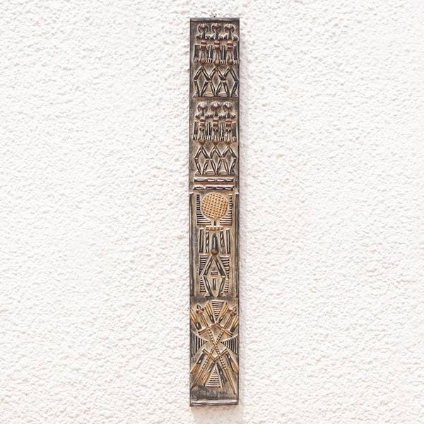 Alternate image for Dogon Board Mahogany Relief Panel Carved and Painted by Hand Unity Dogon Board