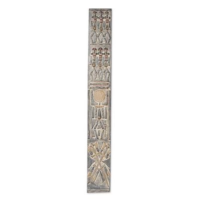 Alternate image for Dogon Board Mahogany Relief Panel Carved and Painted by Hand Unity Dogon Board