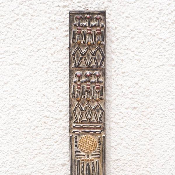 Alternate image for Dogon Board Mahogany Relief Panel Carved and Painted by Hand Unity Dogon Board