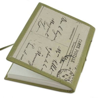 Alternate image for Handmade Paper Journal with 48 Pages Peacock Journeys