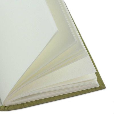 Alternate image for Handmade Paper Journal with 48 Pages Peacock Journeys