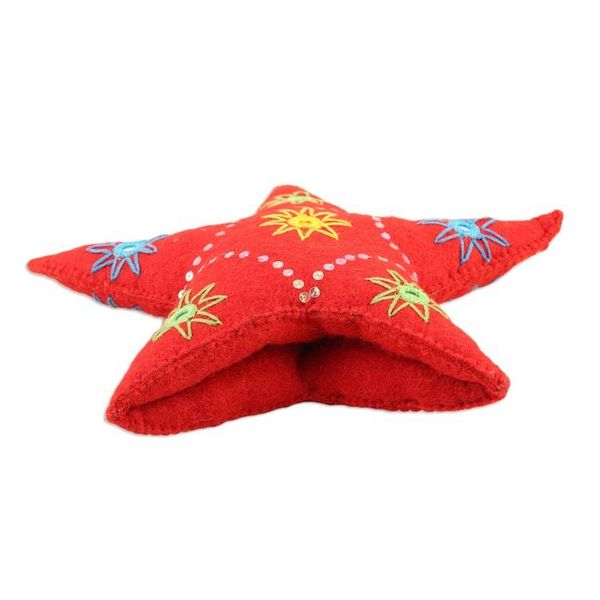 Alternate image for Embellished Felt Wool Holiday Tree Topper Light the Way