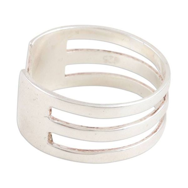 Alternate image for Hand Crafted Sterling Silver Toe Ring from India Future History